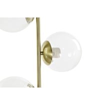 Stehlampe DKD Home Decor 35 x 25 x 167 cm Kristall Gold Metall Durchsichtig 220 V 50 W