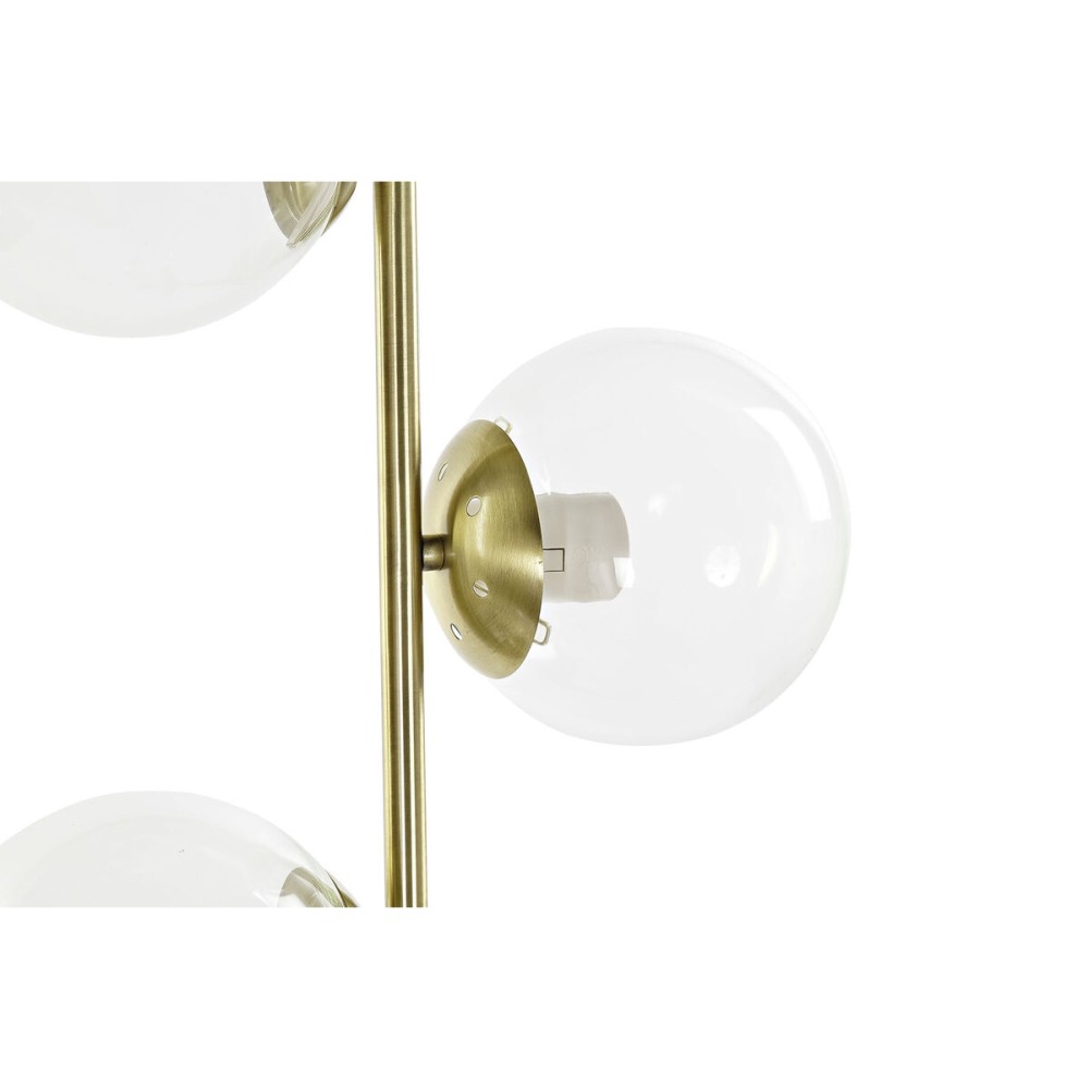 Stehlampe DKD Home Decor 35 x 25 x 167 cm Kristall Gold Metall Durchsichtig 220 V 50 W