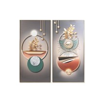 Bild DKD Home Decor Aluminium Holz MDF 80 x 3 x 160 cm