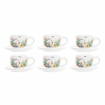 Piece Coffee Cup Set DKD Home Decor Multicolour Dolomite 180 ml