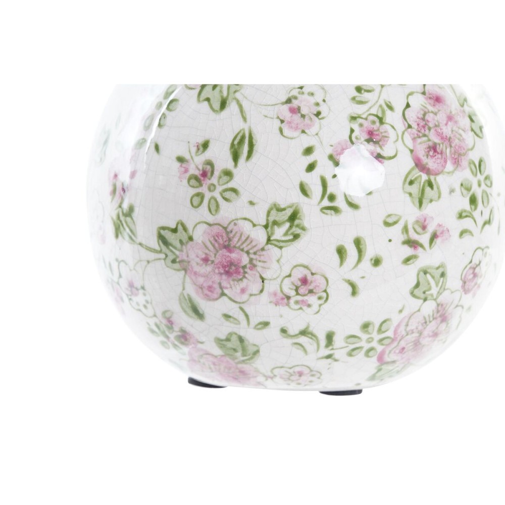 Boule Décorative DKD Home Decor Fleurs Grès (12 x 12 x 12 cm)