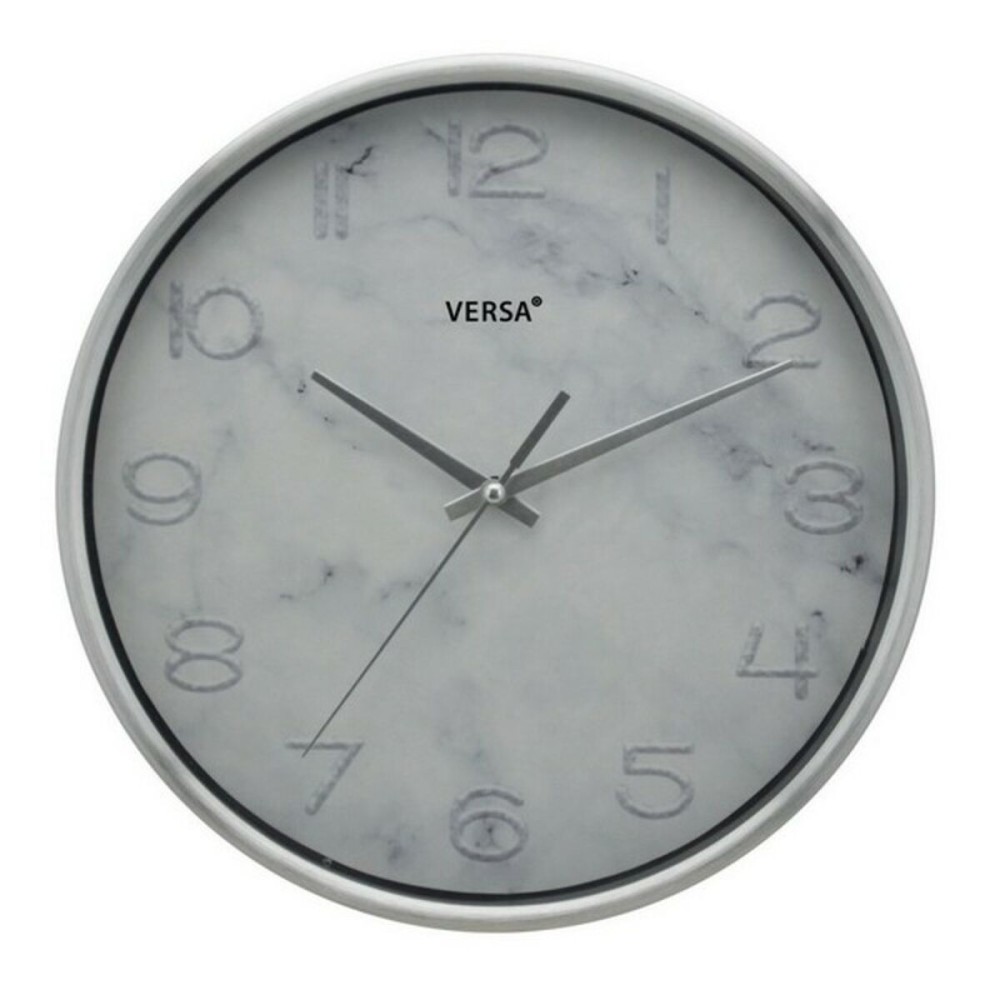 Horloge Murale Versa Aluminium Casual 4,2 x 25,2 cm