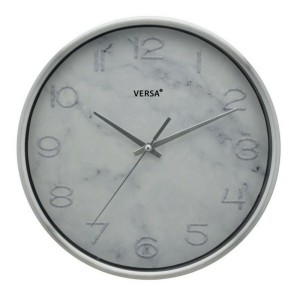 Horloge Murale Versa Aluminium Casual 4,2 x 25,2 cm