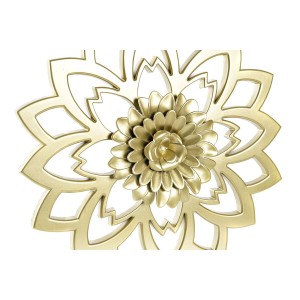 Deko-Figur DKD Home Decor (4 Stücke) (2 Stück) Champagner Gold Polypropylen Neoklassisch (25 x 2 x 25 cm)