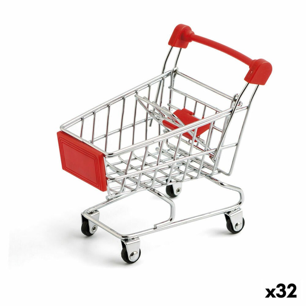 Körbchen für Finger-Food Quid Select Metall 12 x 11,5 x 8,5 cm Einkaufswagen (32 Stück)