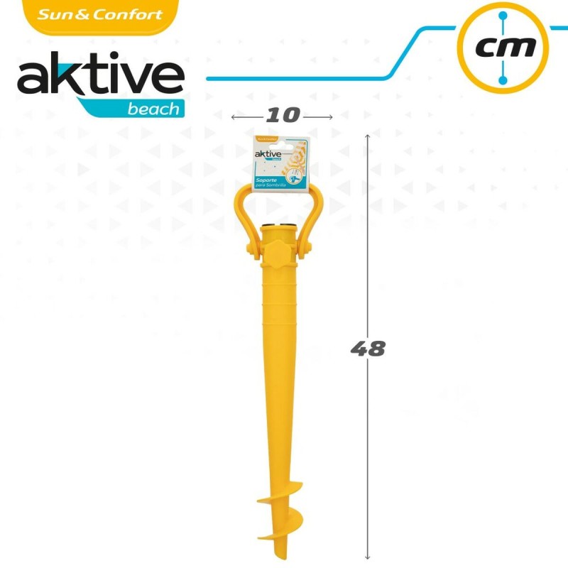 Dornständer für Sonnenschirm Aktive Strand Kunststoff 10 x 43 x 5,5 cm (24 Stück)