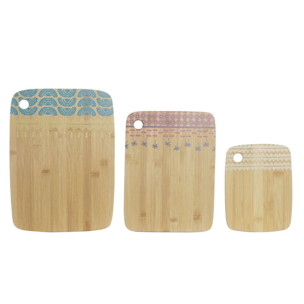 Schneidebrett-Set DKD Home Decor Tropical