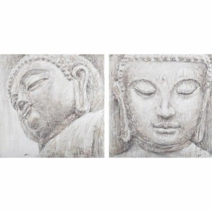 Leinwand DKD Home Decor Kiefer Leinwand 80 x 3,5 x 80 cm