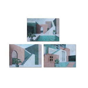 Leinwand DKD Home Decor Leinwand Holz MDF 70 x 1,8 x 50 cm