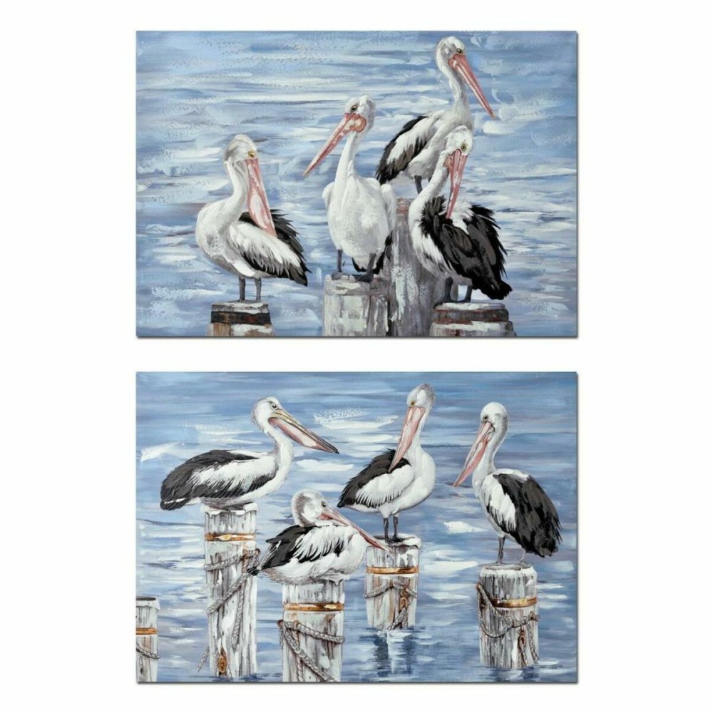 Toile DKD Home Decor Toile Bois MDF 100 x 3 x 70 cm