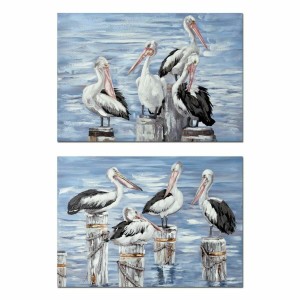 Toile DKD Home Decor Toile Bois MDF 100 x 3 x 70 cm
