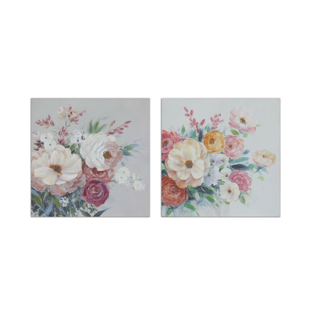 Toile DKD Home Decor Toile Bois MDF 80 x 2,8 x 80 cm