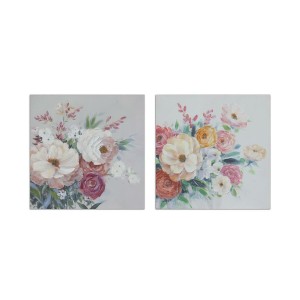Toile DKD Home Decor Toile Bois MDF 80 x 2,8 x 80 cm