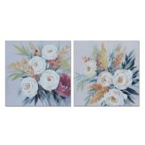 Leinwand DKD Home Decor Leinwand Holz MDF 80 x 2,8 x 80 cm