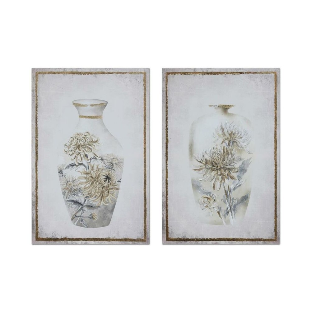 Leinwand DKD Home Decor Leinwand Holz MDF 50 x 1,8 x 70 cm