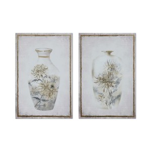Leinwand DKD Home Decor Leinwand Holz MDF 50 x 1,8 x 70 cm