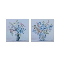 Leinwand DKD Home Decor Leinwand Holz MDF 80 x 2,8 x 80 cm
