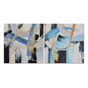 Leinwand DKD Home Decor Leinwand Holz MDF 100 x 2,5 x 100 cm 100 x 2,8 x 100 cm