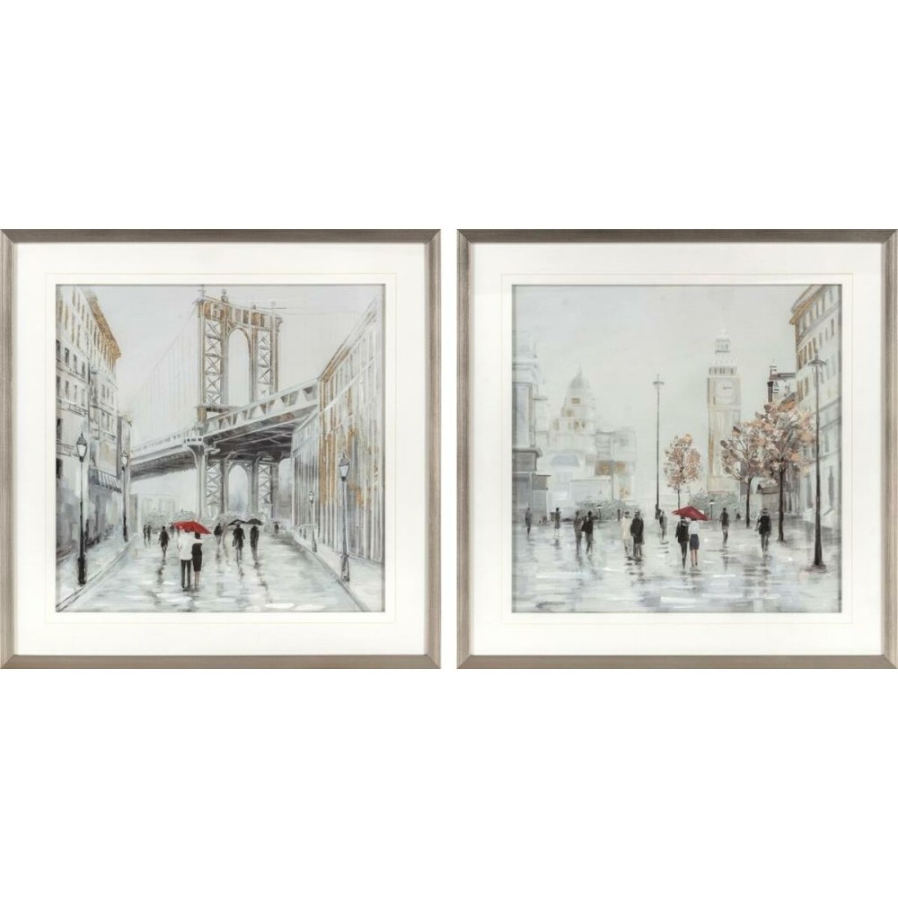 Leinwand DKD Home Decor polystyrol Leinwand 60 x 3 x 60 cm 63 x 3 x 63 cm