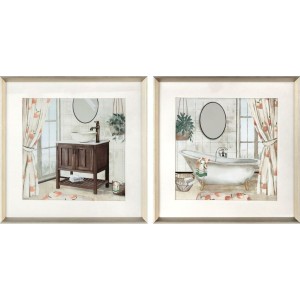 Leinwand DKD Home Decor polystyrol Leinwand 40 x 2 x 40 cm 42 x 2 x 42 cm