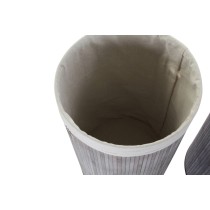 Lot de paniers DKD Home Decor Beige Gris Bambou 38 x 38 x 60 cm 3 Pièces