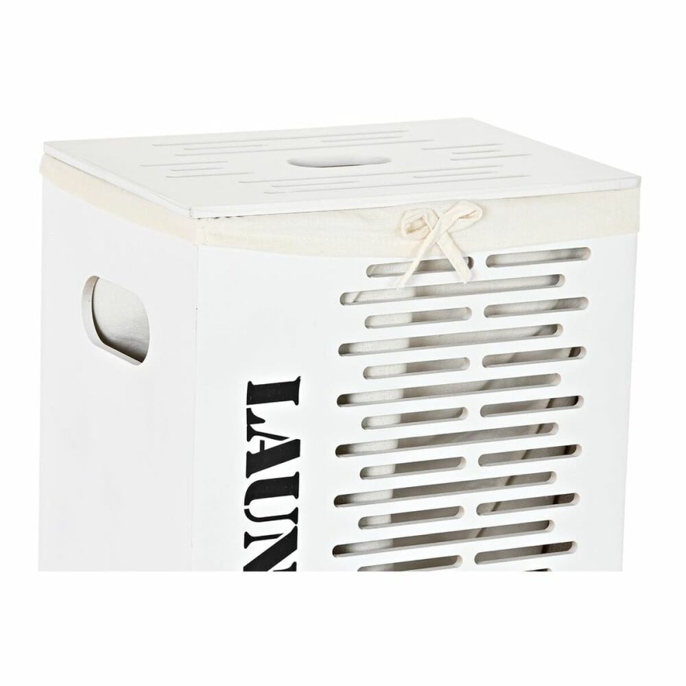 Lot de paniers DKD Home Decor Blanc Noir Beige Bois MDF 40 x 30 x 56 cm 5 Pièces (5 Unités)