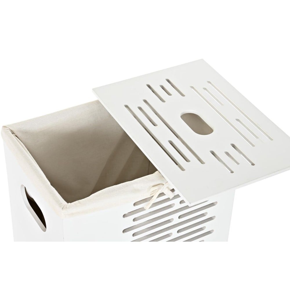 Lot de paniers DKD Home Decor Blanc Noir Beige Bois MDF 40 x 30 x 56 cm 5 Pièces (5 Unités)