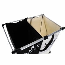 Panier à linge DKD Home Decor Pliable Double Métal Polyester (63 x 37 x 61 cm)