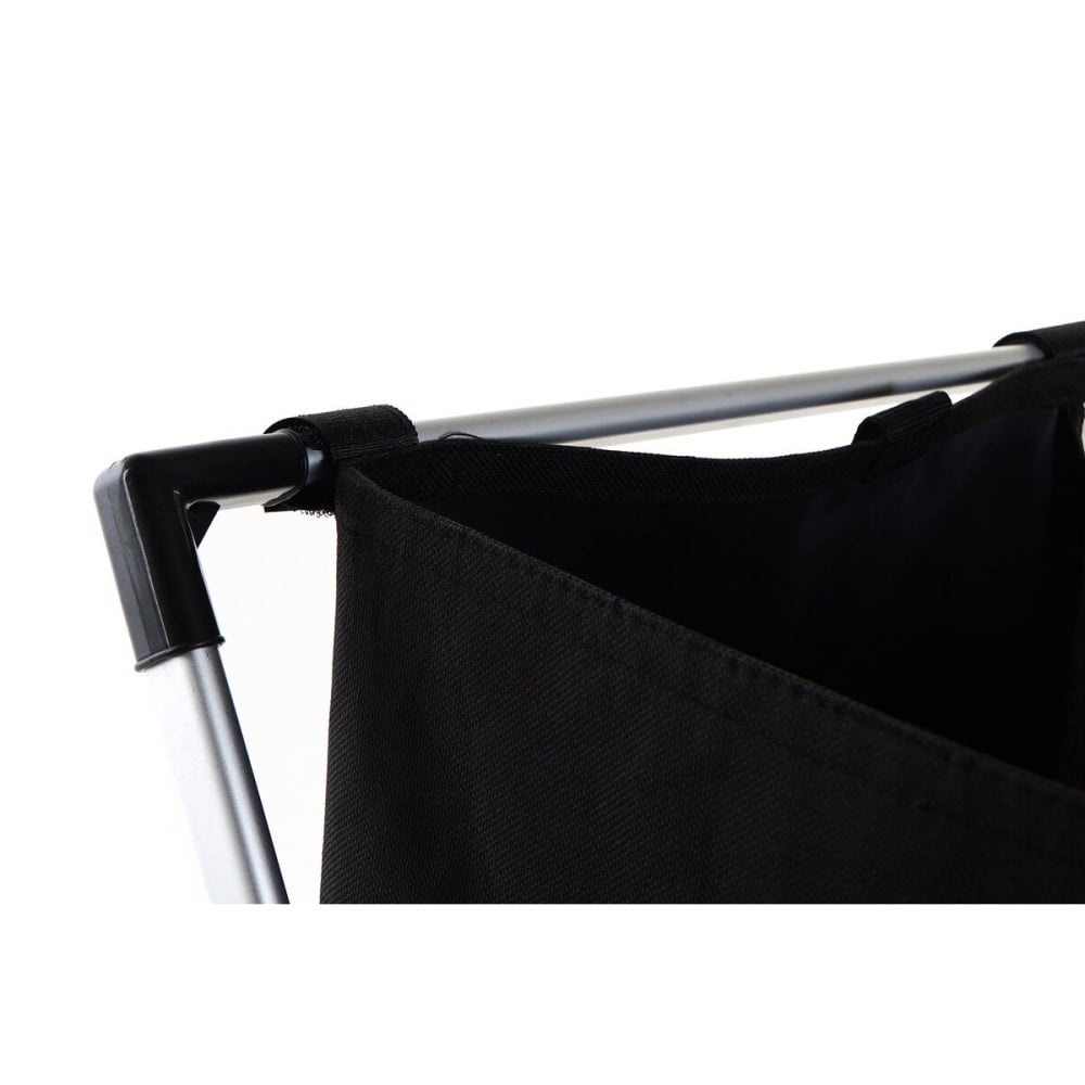 Panier à linge DKD Home Decor Pliable Double Métal Polyester (63 x 37 x 61 cm)