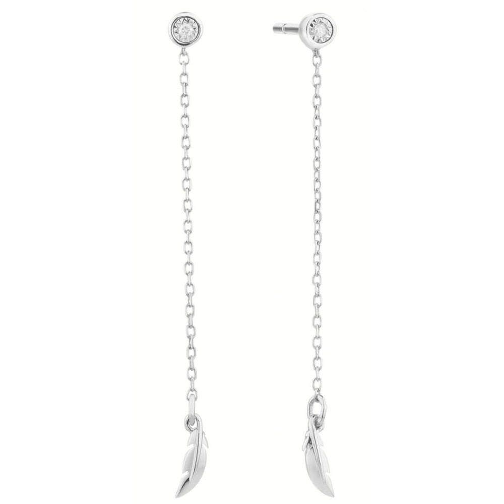 Damenohrringe Secrecy E8245CDAWA900 Sterlingsilber 5 cm