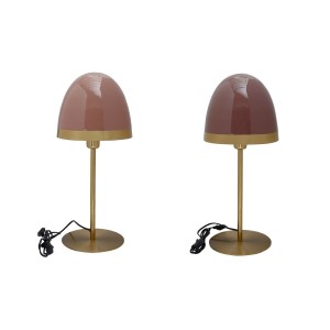 Tischlampe DKD Home Decor Metall Moderne (23 x 23 x 55 cm) (2 Stück)