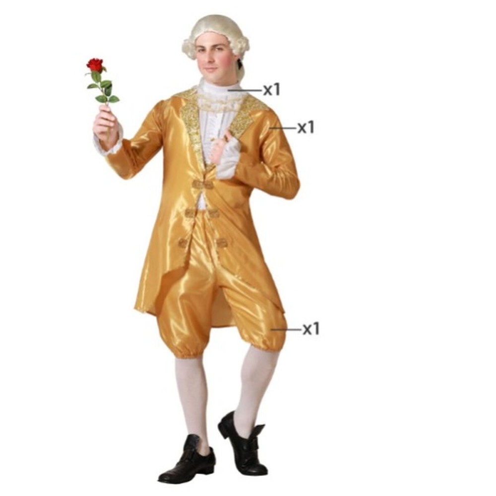 Costume for Adults Golden Male Courtesan