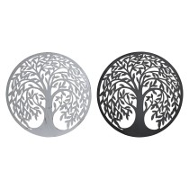 Décoration murale DKD Home Decor Arbre Métal Traditionnel (2 Unités) (40 x 1 x 40 cm)
