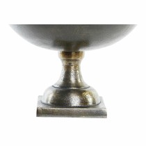 Centerpiece DKD Home Decor Golden Silver Aluminium 25 x 25 x 19 cm (2 Units)