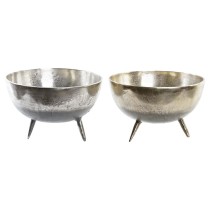 Tischdekoration DKD Home Decor Gold Silberfarben Aluminium 31 x 31 x 19,5 cm (2 Stück)