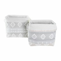 Set de basket DKD Home Decor 45 x 35 x 40 cm Gris