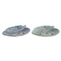Tischdekoration DKD Home Decor Blau grün Harz Kristall 45 x 36 x 9 cm 43 x 36 x 9 cm (2 Stück)