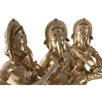 Deko-Figur DKD Home Decor Gold Harz Indianer (31 x 15,5 x 30 cm) (3 Stück)