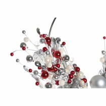 Weihnachtskranz DKD Home Decor Rot Silberfarben Gold Metall Weiß (55 x 5 x 40 cm) (2 Stück)