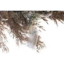 Couronne de Noël DKD Home Decor Fleur (60 x 10 x 60 cm) (2 Unités)