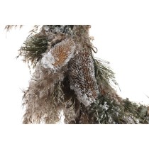 Couronne de Noël DKD Home Decor Fleur (60 x 10 x 60 cm) (2 Unités)