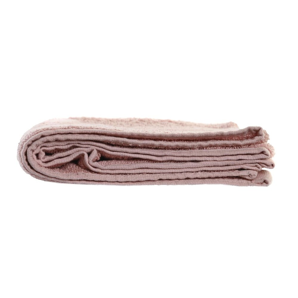 Badematte DKD Home Decor 600 gsm Baumwolle Hellrosa (80 x 50 x 1 cm)