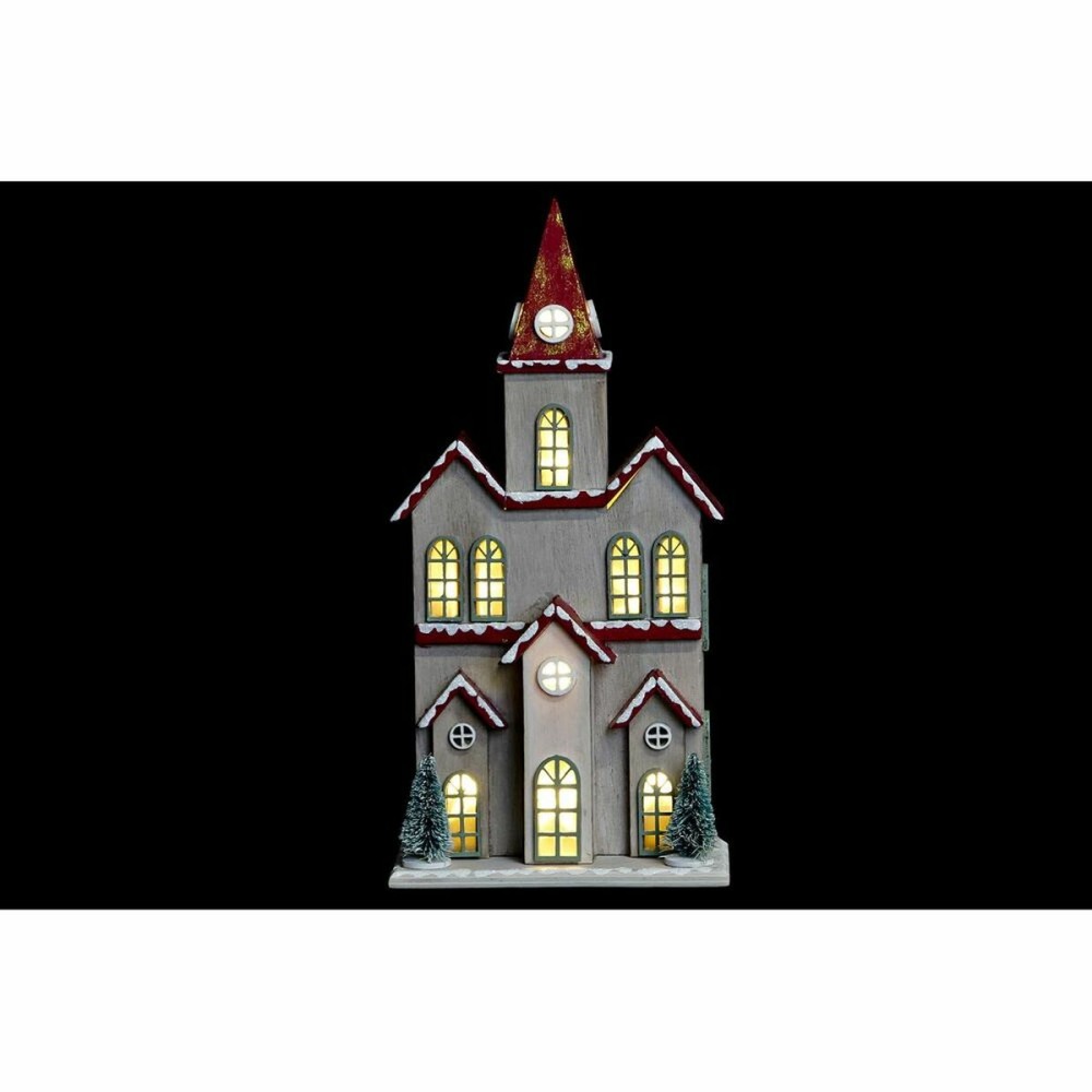 Weihnachtsschmuck DKD Home Decor Haus MDF (13 x 8 x 28 cm) (2 Stück)