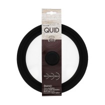 Pan lid Quid Ebano Black Glass Ø 28 cm