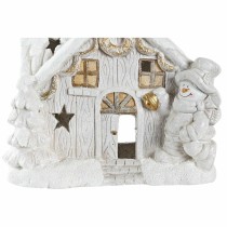 Décorations de Noël DKD Home Decor Maison Enneigé Magnésium (38 x 21 x 45 cm) (2 Unités)