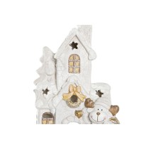 Décorations de Noël DKD Home Decor Maison Enneigé Magnésium (38 x 21 x 45 cm) (2 Unités)