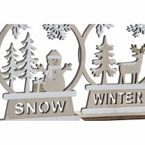 Weihnachtsschmuck DKD Home Decor Holz Rentier (12 x 4 x 15 cm) (2 Stück)