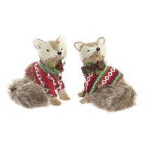 Weihnachtsschmuck DKD Home Decor Polyester (16 x 18 x 21 cm) (2 Stück)