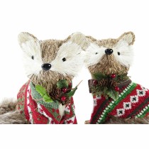 Weihnachtsschmuck DKD Home Decor Polyester (16 x 18 x 21 cm) (2 Stück)