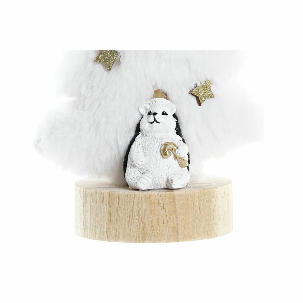 Christmas bauble DKD Home Decor Tree Polyester MDF Resin (12 x 8 x 15,5 cm) (2 Units)
